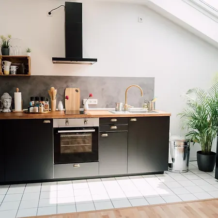 Apartment Rooftop Buddha Lounge - Im Dachgeschoss In Mit Waschmaschine Und Netflix Leipzig