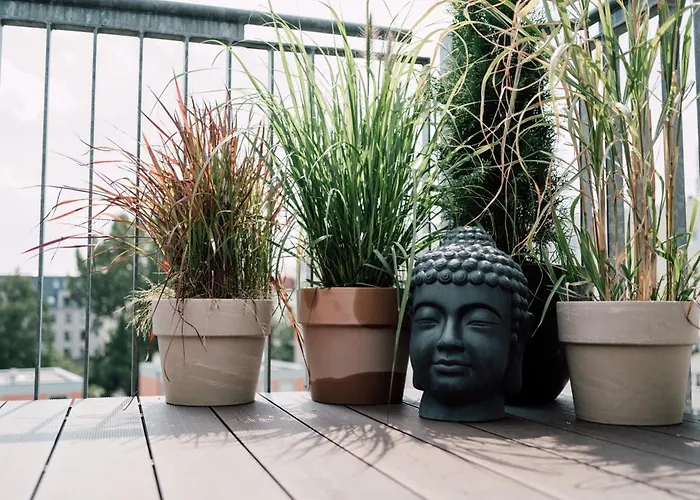 Rooftop Buddha Lounge - Im Dachgeschoss In Mit Waschmaschine Und Netflix